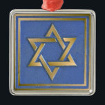 Gold Blue Star of David Art Panel  Metal Tree Decoration<br><div class="desc">You are viewing The Lee Hiller Photography Art and Designs Collection of Home and Office Decor,  Apparel,  Gifts and Collectibles. The Designs include Lee Hiller Photography and Mixed Media Digital Art Collection. You can view her Nature photography at http://HikeOurPlanet.com/ and follow her hiking blog within Hot Springs National Park.</div>