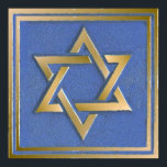 Gold Blue Star of David Art Panel Poster<br><div class="desc">You are viewing The Lee Hiller Photography Art and Designs Collection of Home and Office Decor,  Apparel,  Gifts and Collectibles. The Designs include Lee Hiller Photography and Mixed Media Digital Art Collection. You can view her Nature photography at http://HikeOurPlanet.com/ and follow her hiking blog within Hot Springs National Park.</div>