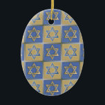 Gold Blue Star of David Art Panels Ceramic Tree Decoration<br><div class="desc">You are viewing The Lee Hiller Designs Collection of Home and Office Decor,  Apparel,  Gifts and Collectibles. The Designs include Lee Hiller Photography and Mixed Media Digital Art Collection. You can view her Nature photography at http://HikeOurPlanet.com/ and follow her hiking blog within Hot Springs National Park.</div>