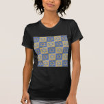 Gold Blue Star of David Art Panels T-Shirt<br><div class="desc">You are viewing The Lee Hiller Designs Collection of Home and Office Decor,  Apparel,  Gifts and Collectibles. The Designs include Lee Hiller Photography and Mixed Media Digital Art Collection. You can view her Nature photography at http://HikeOurPlanet.com/ and follow her hiking blog within Hot Springs National Park.</div>