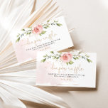 Gold blush floral diaper raffle ticket enclosure card<br><div class="desc">Gold blush floral diaper raffle ticket.
Matching items available.</div>