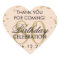Gold Blush Pink 80th Birthday Thank You Glitter