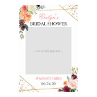 Gold Blush Pink Floral Bridal Shower Photo Prop