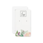 Gold Blush Pink Floral Bunch Earring Display