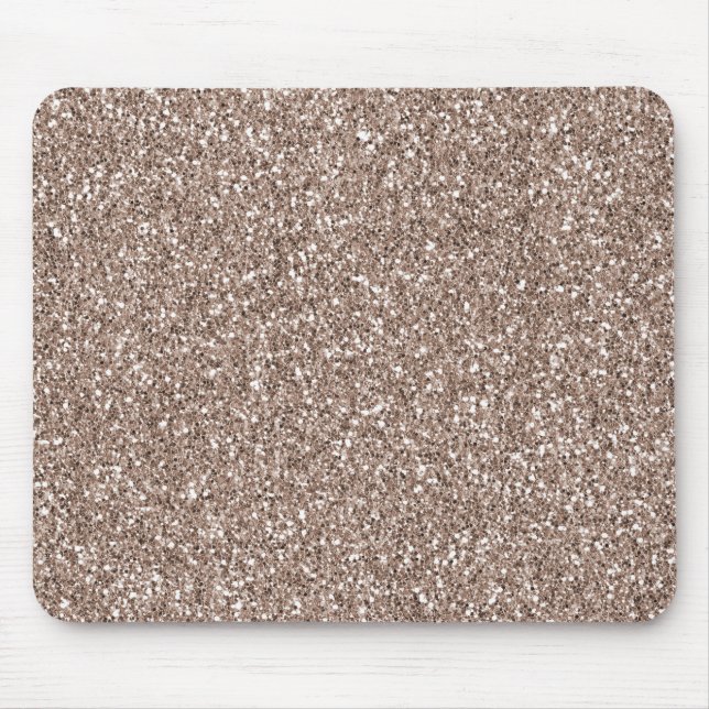 Gold Blush Pink Glitter Glitz Mouse Mat (Front)