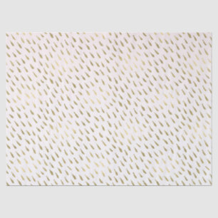 Gold Blush Pink White Ombre Abstract Tissue Paper
