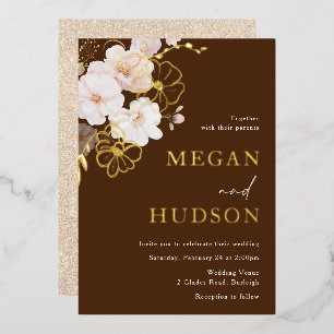 Gold & Blush Wildflowers Wedding Golden