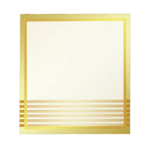 Gold Boarder Striped Photo frame Autograph Notepad