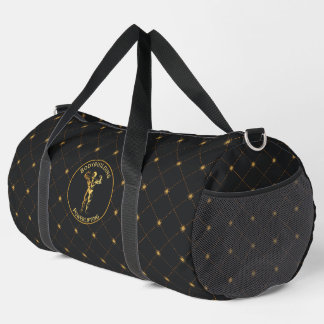 Gold Bodybuilding and Powerlifting Duffle Bag