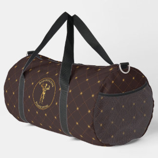 Gold Bodybuilding and Powerlifting Duffle Bag
