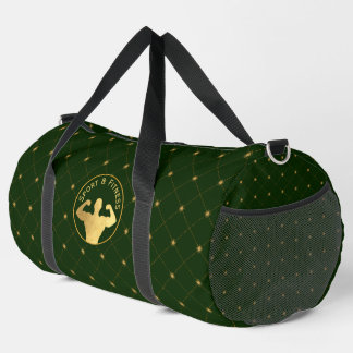 Gold Bodybuilding Duffle Bag