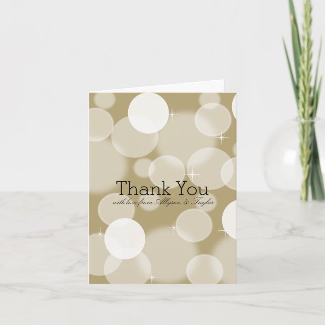 Gold Bokeh Thank You (Front)