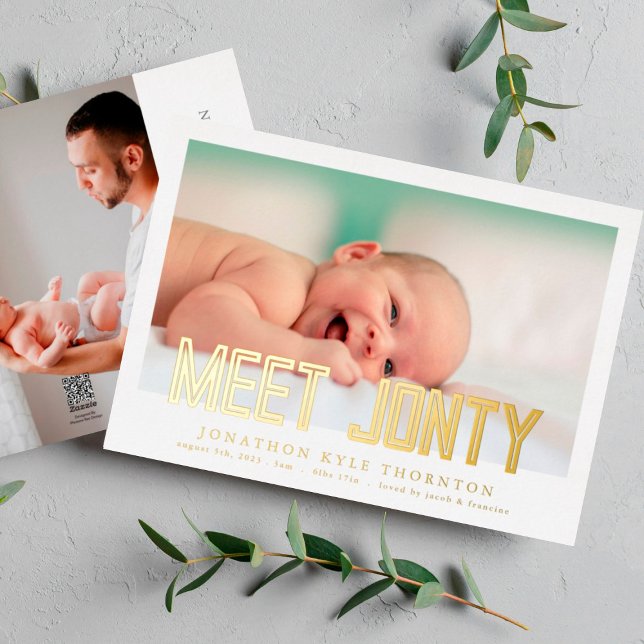 GOLD BOLD TEXT MEET NEW baby birth (Creator Uploaded)