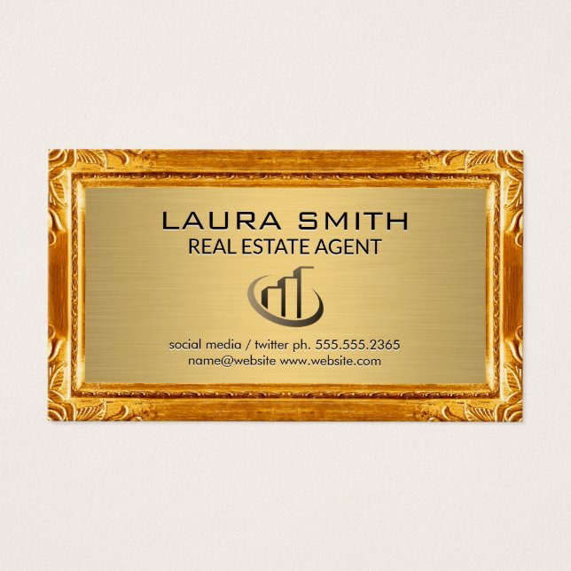 Gold Border | Gold Metal Texture (Front)