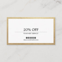 Gold Border Multi-purpose Social Media Coupon