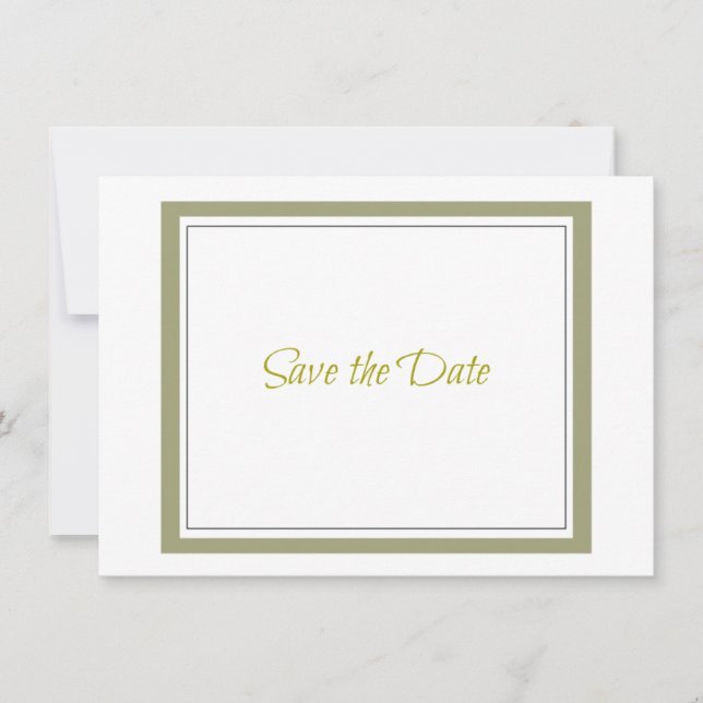 Gold Border Save The Date (Front)