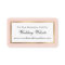 Gold Bordered Blush Wedding Website Insert Cards