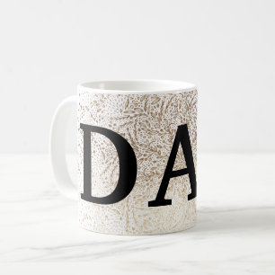 Gold Botanical Dad Formal Elegant Father's Coffee Mug