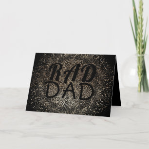 Gold Botanical RAD DAD Formal Elegant Father's Day Card