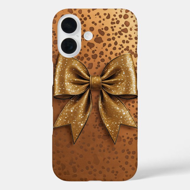 Gold Bow  Case-Mate iPhone Case (Back)
