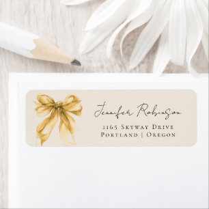 Gold Bow Coquette Script Sweet 16 Party