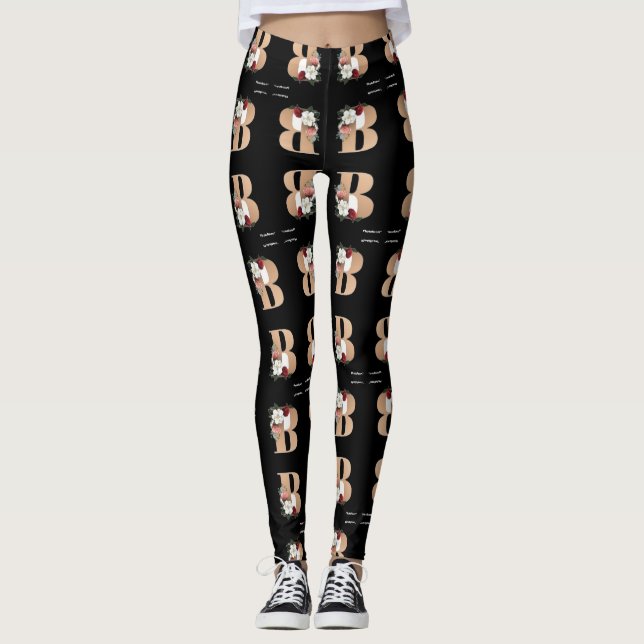 Gold Bow Leggins  Leggings (Front)
