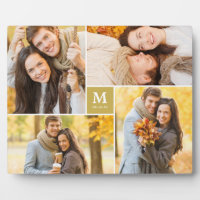 Gold Box Timeless Monogram Wedding Photo Easel