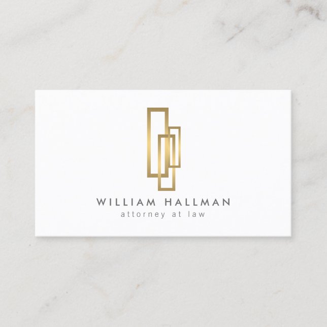 Gold Boxes Professionally Elegant Business Card (Front)