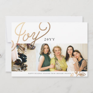 Gold Branches Holiday Card