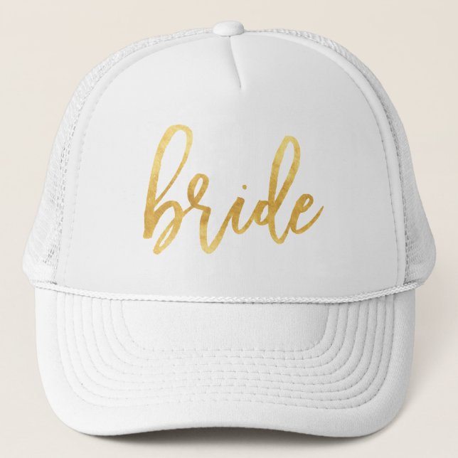 Gold Bride Trucker Hat (Front)
