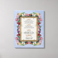 Gold Brocade Floral Love is Wedding Personalised