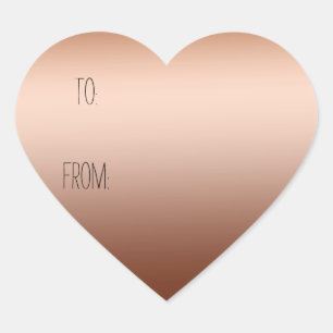 Gold Bronze Ombre Gift Tag
