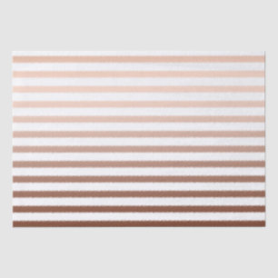 Gold Bronze Ombre Stripes Tissue Paper
