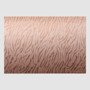 Gold Bronze Ombre Tiger Print Tissue Paper