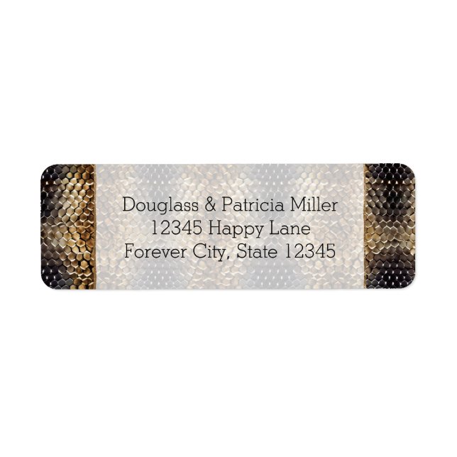 Gold Bronze Snake Skin (Front)