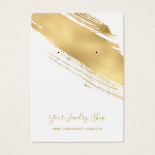 Gold Brush Earring Display Cards