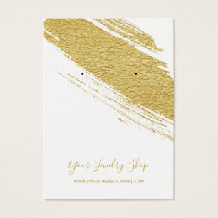 Gold Brush Earring Display Cards