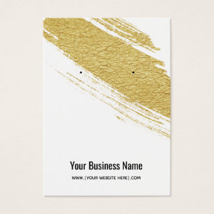 Gold Brush Earring Display Cards