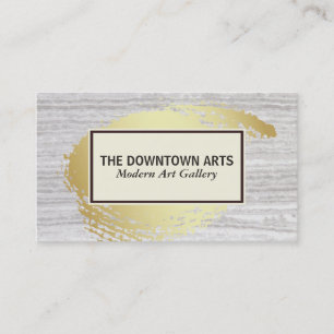 Gold Brushed Chic Texture Business Card