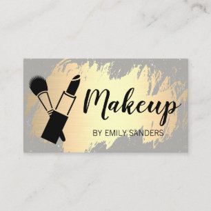 Gold Brushed / Makeup Business Card