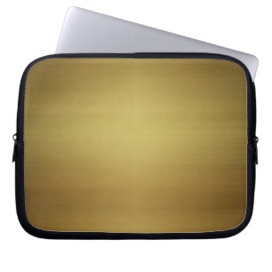 Gold Brushed Metal Laptop Sleeve