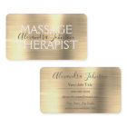 Gold Brushed Metal Massage Therapist