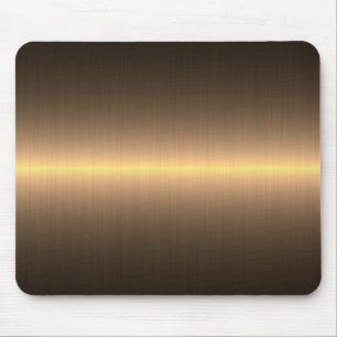 gold brushed metal mouse mat