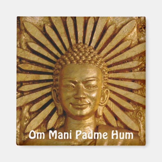 Gold Buddha, Compassion (Fridge Magnet) Magnet (Front)
