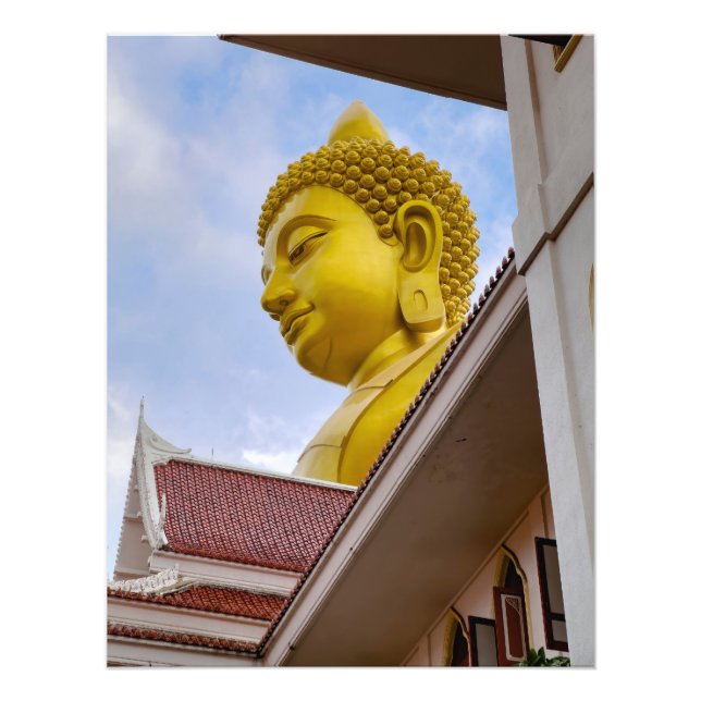 Gold Buddha in Thailand Photo Print (Front)