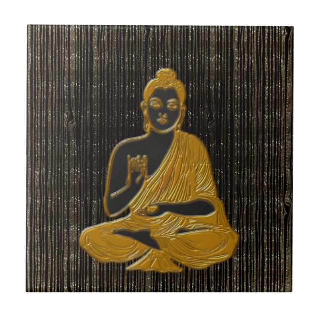 gold Buddha Tile (Front)
