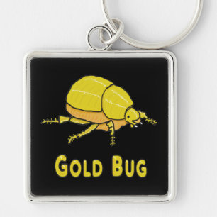 Gold Bug Key Ring
