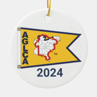 Gold Burgee (2024) Ceramic Ornament