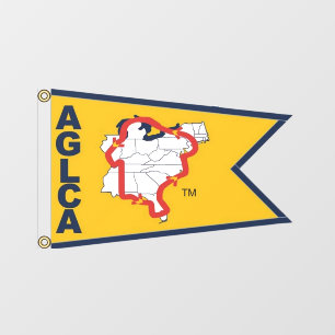 Gold Burgee Window Cling