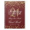 Gold Burgundy 21st Birthday Guest Book Confetti